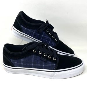VANS Skate Chukka Plaid Black Men Low Top Canvas Sneakers Shoes Size VN0A4BX484C